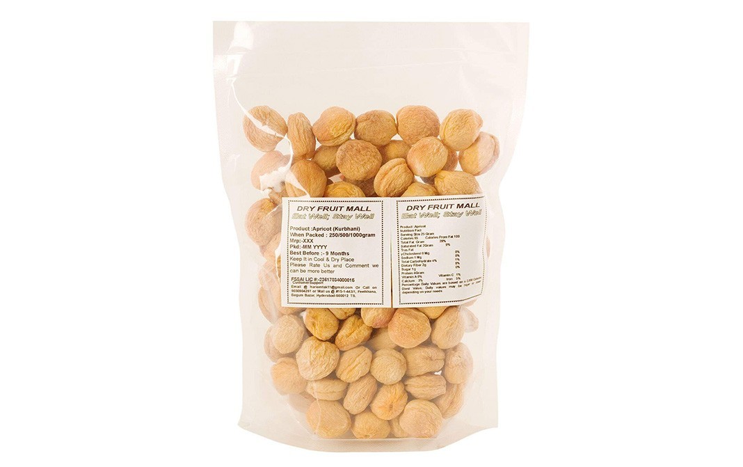 Sainik's Dry Fruit Mall Dry Apricots    Pack  1 kilogram